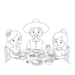 télécharger coloriage Mexique gratuit