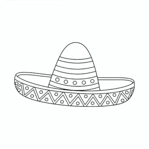 coloriage Mexique à imprimer pour enfant de 2 ans