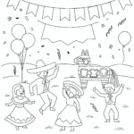 coloriage Mexique et découpage à imprimer
