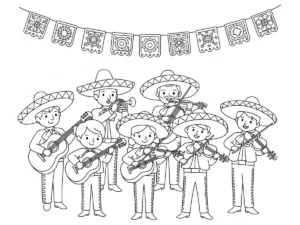 coloriage Mexique et apprentissage