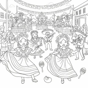coloriage Mexique à imprimer gratuit