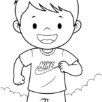coloriage Nike à imprimer pour enfants