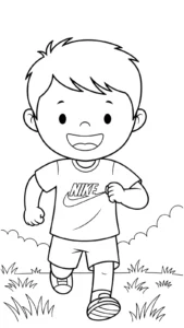 coloriage Nike à imprimer pour enfants