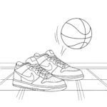 coloriage Nike gratuit a imprimer