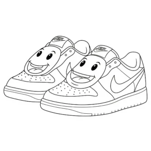 coloriage Nike à imprimer gratuitement pdf