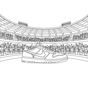 coloriage Nike a imprimer gratuit