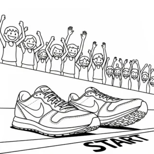 coloriage Nike pour enfant de 5 ans