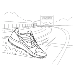 coloriage Nike a colorier en ligne gratuitement