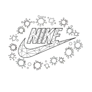 coloriage Nike a telecharger