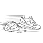 coloriage Nike à imprimer pour enfant de 7 ans