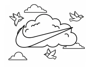coloriage Nike pour enfant de 8 ans