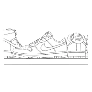 coloriage Nike et dessin a imprimer