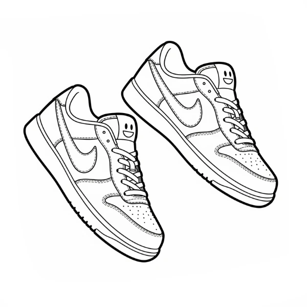 Tranh tô màu Nike