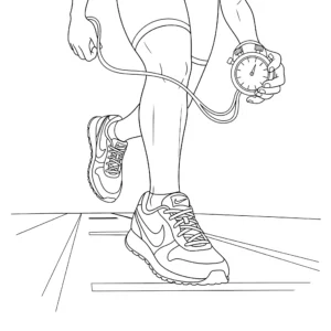 imprimer coloriage Nike pour enfant