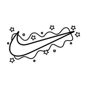 coloriage Nike pour enfants à imprimer