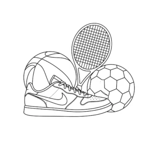 coloriage Nike à imprimer pour enfant de 12 ans