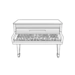 coloriage Piano à imprimer pour enfants