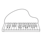 coloriage Piano gratuit à imprimer