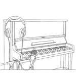 coloriage Piano de pour enfants