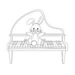 coloriage Piano pour enfant de 2 ans