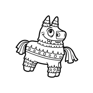 coloriage Piñata Rigolote et dessins