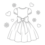 imprimer coloriage Robe gratuit