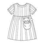 coloriage Robe pour enfant gratuit