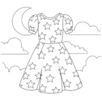 coloriage Robe educatif pour enfant