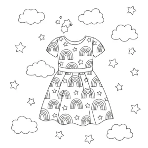 coloriage Robe en ligne