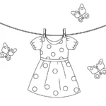 coloriage Robe à imprimer pdf gratuit
