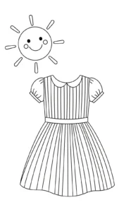 coloriage Robe gratuit a imprimer