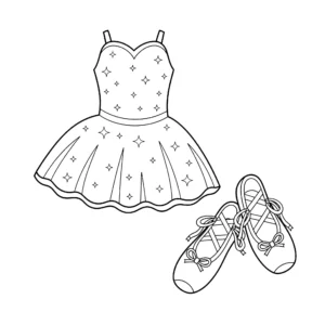 coloriage Robe et apprentissage