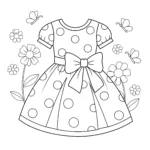 coloriage Robe pour enfants