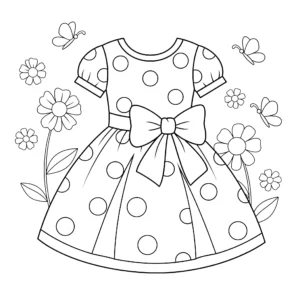 coloriage Robe pour enfants