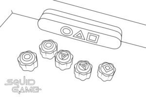 coloriage Squid Game pour enfant de 5 ans