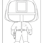 coloriage Squid Game pour enfant de 6 ans