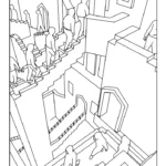coloriage Squid Game à imprimer pour enfant de 10 ans