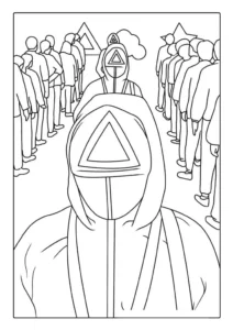 coloriage Squid Game gratuit