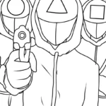 coloriage Squid Game de pour enfants
