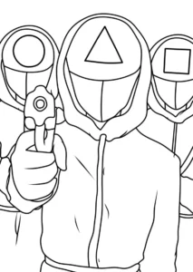 coloriage Squid Game de pour enfants