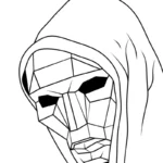coloriage Squid Game a imprimer pour enfant de 4 ans
