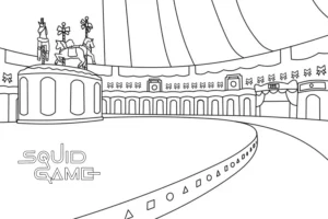coloriage Squid Game à imprimer