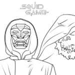 coloriage Squid Game et decoupage