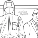 coloriage Squid Game à imprimer gratuitement pdf