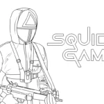 coloriage Squid Game à imprimer pdf gratuit