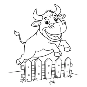 coloriage Taureau pour enfant de 6 ans
