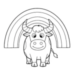 coloriage Taureau à imprimer pour enfants