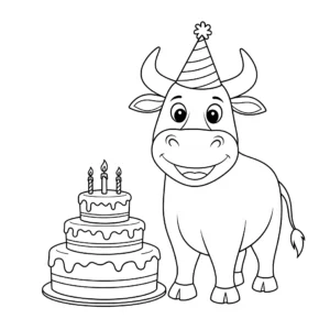 coloriage Taureau gratuit a imprimer