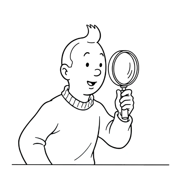 Tranh tô màu Tintin