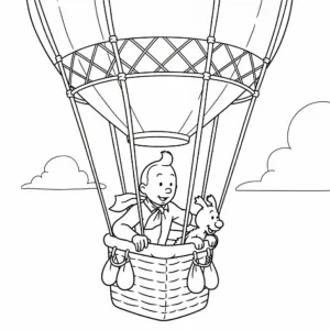 coloriage Tintin à imprimer gratuit